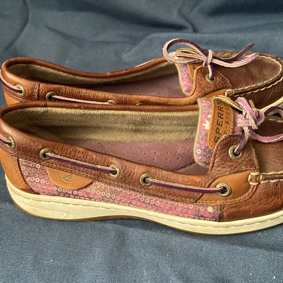 Purple Sequin Sperry Top-Siders - Picture 5 of 5